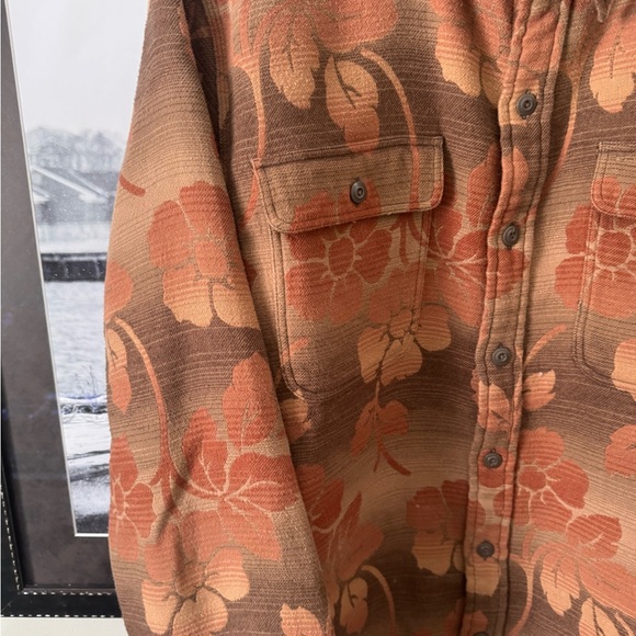 Double RL RRL Floral Jacquard Western Workshirt XL - Picture 2 of 4